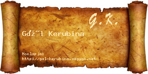 Gál Kerubina névjegykártya